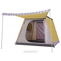 zxb-shop Tente Auvent Tentes de Pop-up automatiques pour Tente de Camping instantanée de 6 à 8 Personnes Tente adaptée aux Voyages en extérieur et à la randonnée Tente Camping