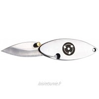 ULTECHNOVO Mini couteau de poche en acier inoxydable Petit couteau pliant Pour portefeuille décoration cuisine voyage camping