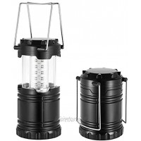 JZK Lot de 2 lanternes de camping portables pliables à 30 LED alimentées par piles pour camping pêche randonnée jardin loft maison piles non fournies