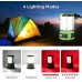Le Lampe Camping Lampe LED Rechargeable avec 2 Lampes de Poche Détachables 1000 Lumen 4 Modes Lanterne Camping pour Tente Bricolage Garage Barnum Cave et Secours
