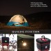 Weltool L1 LED Lanterne de Camping Lampe Longue Durée Etanche Portable 4 Modes Haut Bas Rouge SOS 360° Eclairage pour Camping Bricolage Secours Garage Cave