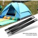 Kuuleyn Tige de Support de Tente Barres de Camping en Fibre de Verre de 4,9 m Kit de Cadres d'auvent pour tiges d'extérieur avec Une Grande portabilité pour la Fixation au Sol