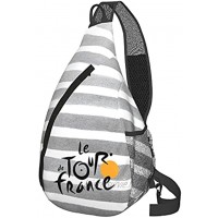 Sac à dos de randonnée de voyage 2016 Le Tour Of France Logo Sling Backpack Durable Travel Hiking Chest Bag Daypack for Women Men