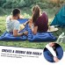 Matelas de camping autogonflant Matelas portable pliable avec oreiller Pompe à pied Lit simple